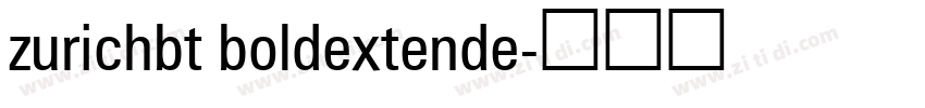 zurichbt boldextende字体转换